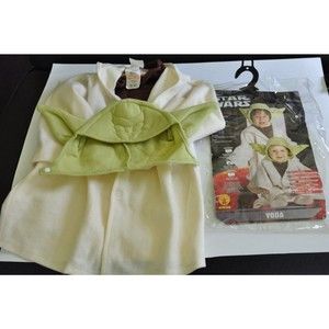 Star Wars Child Toddler Yoda Halloween Costume Headpiece & Hooded Robe